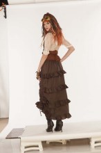 Steampunk Skirt Brown