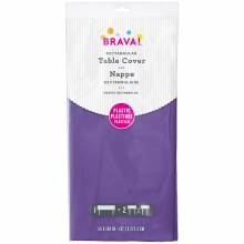 Purple Plastic Rectangle Tablecover