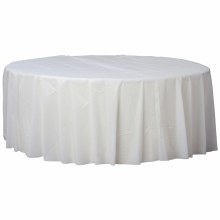 Frosty White Round Tablecover