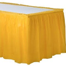 Yellow Sunshine Table Skirt