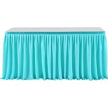 Robins Egg Blue Table Skirt