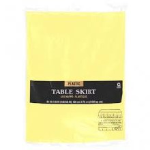 Lt Yellow Table Skirt