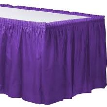 Purple Table Skirt