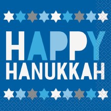 Happy Hanukkah Bev Napkin 16ct