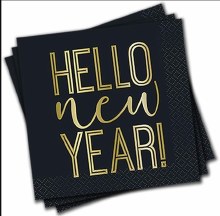 Napkin Hello New Year 16 ct