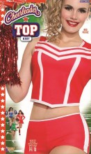 Cheerleader Vest Top Red