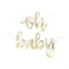 Banner Oh Baby Gold Foil
