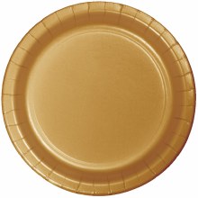 Glittering Gold 7" Paper Plate