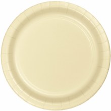 Ivory 7in Plates 24ct