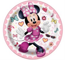 Minnie Mouse 7" Plate 8ct