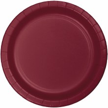 Burgundy 7" Paper Plates