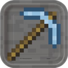 Minecraft Plates Square 7" 8ct