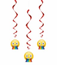 Rainbow Fun Emoji Swirl Decor