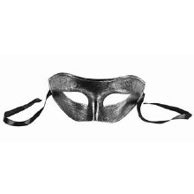 Mask Half Harlequin Silver