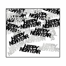 Fanci-Fetti Black/Silver New Years Confetti