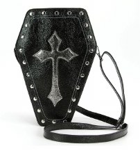 Bag Coffin Metallic Cross