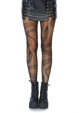 Tights Snake Net Black