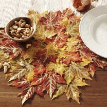 Placemat Leaves Round