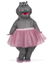 Inflatable Hippo w/Tutu OS