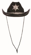 Hat Sheriff Blk w/ Silver Band