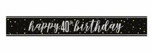 40th Birthday Banner Glitz