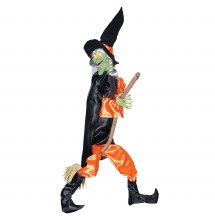 Leg Kicking Witch w/Broom