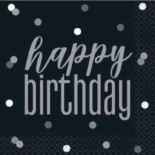 Glitz B-Day Bev Napkins 16ct
