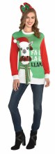 Christmas Llama Sweater ~ PLUS SIZE