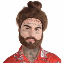 Wig w/ Beard Soundcloud Rapper