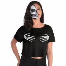 Crop Top Skeleton Hands L/XL