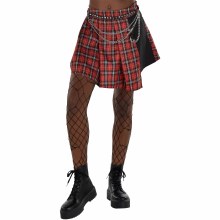 Punk Skirt Plaid L/XL