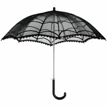 Black Spiderweb Parasol