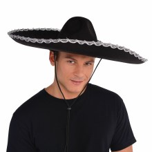 Sombero Black w/Silver Trim