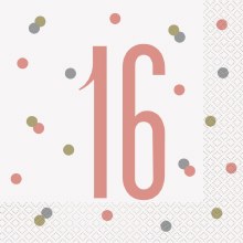 Glitz 16 Lunch Napkins 16ct