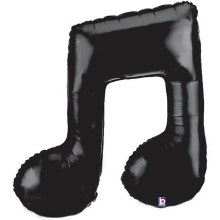 Music Note, Double • Jumbo 40in. Mylar Helium Balloon