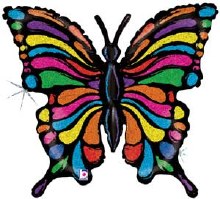 Insect • Butterfly, Pop Art • Jumbo 25in. Mylar Helium Balloon