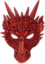 Red Dragon Foam Half Mask