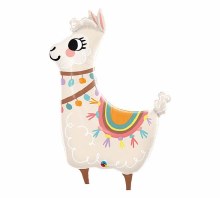 Farm • Llama, Loveable Shape • Jumbo 41in. Mylar Helium Balloon