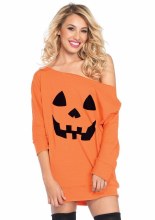 Pumpkin Jersey Dress M/L