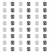 50th Stringer Hang Decor 6ct