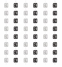 60th Stringer Hang Decor 6ct