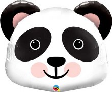 Panda, Cute Face • Jumbo 31in. Mylar Helium Balloon