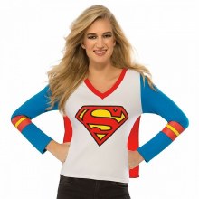 Supergirl Sporty Tee Adult Med