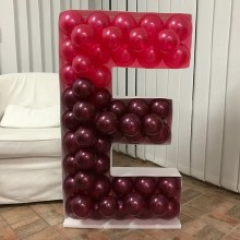 Mosaic Frame Letter E Shape
