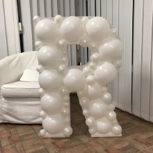 Mosaic Frame Letter R Shape