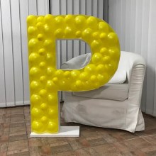 Mosaic Frame Letter P Shape