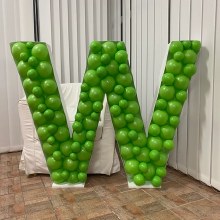 Mosaic Frame Letter W Shape
