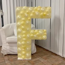 Mosaic Frame Letter F Shape