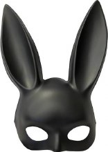 Mask Tie Up Bunny Black