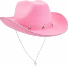 Hat Cowboy Pink w/ Stars